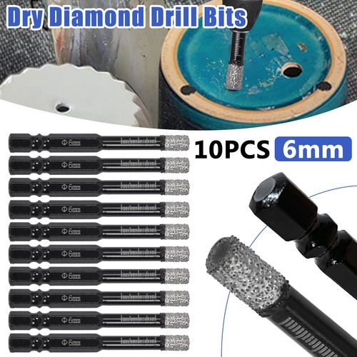 10pcs 6mm dry diamond drill - 6mm,