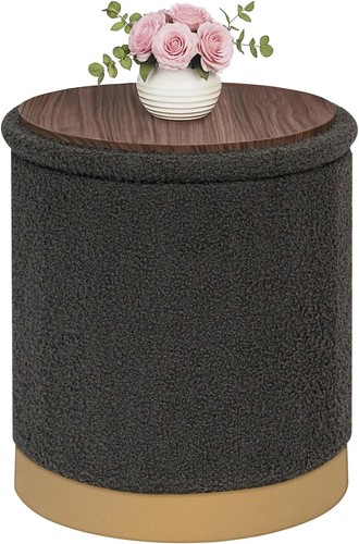 Bonlife round ottoman - round, storage