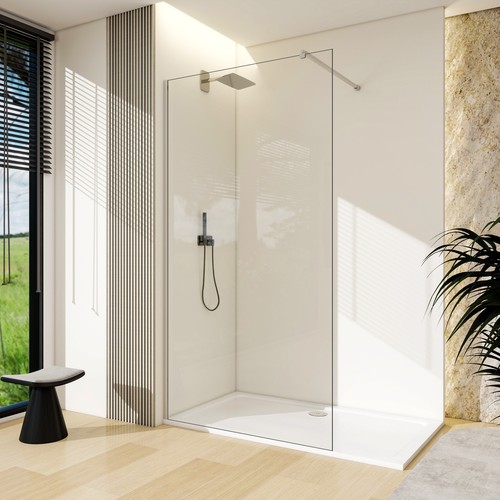 Walk shower enclosure - shower,