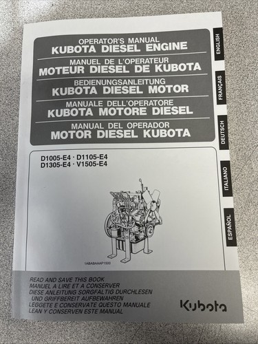 Kubota diesel engine operators - kubota,