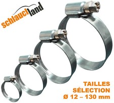 STEEL CLAMPING NECKLACE W2 12mm stainless San Fine Screw Fixing SS304 Tube Tube Clip