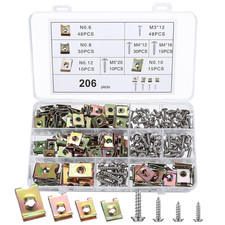 206 Pcs Auto Screw and Nut