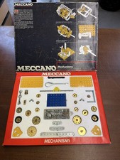 Vintage Meccano Mechanisms Outfit from 1973, 100% Complete with Manual (G)