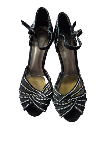 Faith black velvet rhinestone - faith,