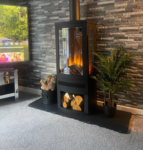 Black fireplace hearth free - hearth,