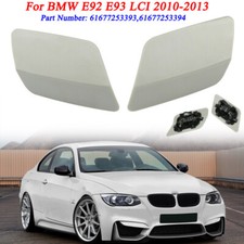 Left& Right Pair For BMW E92 E93 LCI Headlight Washer Jet Spray Nozzle Cover Cap