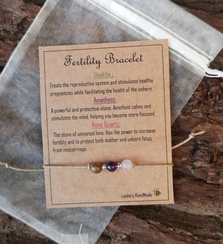 Fertility wish bracelet rose - fertility,