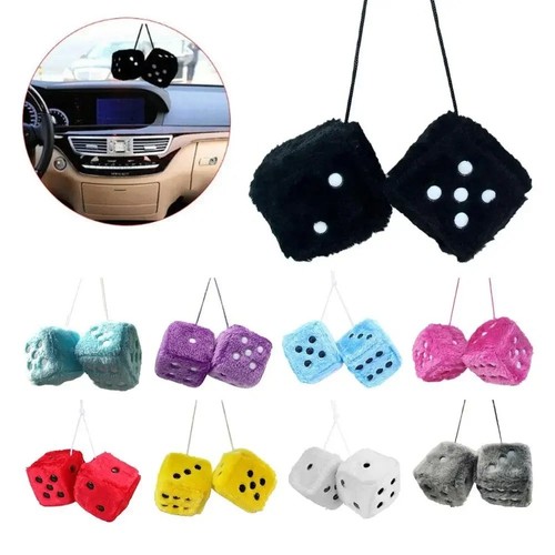 Soft fluffy furry dice - soft,