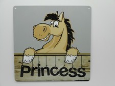 Horse Stable Door Sign Pony Personalised Name Plate Metal Plaque Dun