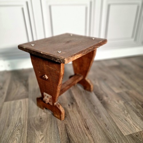 Antique oak side table arts - oak,