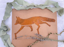Rusty Fox Garden Ornament