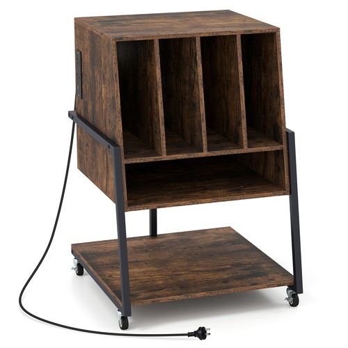 Turntable stand with vinyl - turntable,