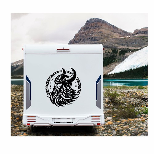 Sticker viking xxl head - viking,