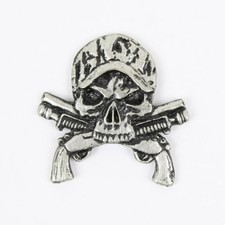 Biker Chopper Camo Skull Guns
