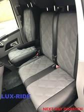 TAILORED FRONT SEAT COVERS For VAUXHALL VIVARO 2001-2014 EMBOSSED ART. LEATHER