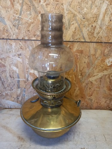 Vintage hinks brass oil lamp - brass,