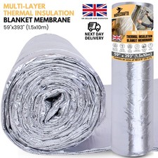 Multi-Layer Thermal Insulation Blanket Membrane 15 m², Multifoil Insulation Roll