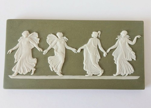 Wedgwood jasperware green - jasperware,