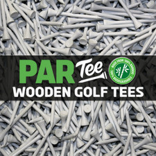 1000 X PAR-TEE WHITE BAMBOO ULTRA STRONG WOODEN GOLF TEES 83mm (3 1/4") X 1000