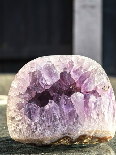 Polished lavender amethyst - polished,