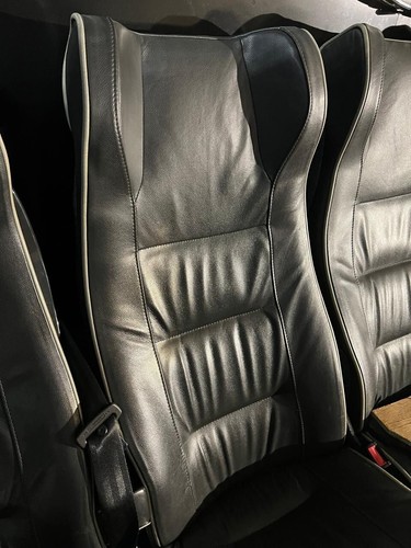 Black coach seats with seat - coach,