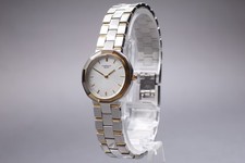Vintage 1983 N MINT Seiko Lassale 5A50-0310 Two-Tone Round Qz Womens Watch JAPAN