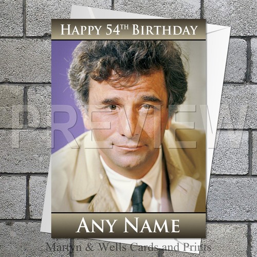Columbo birthday card - ., 5x7