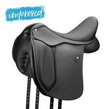 Wintec 500 Adjustable Synthetic Dressage Saddle Black with HART  16.5-18" NEW