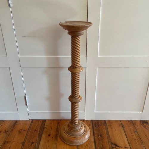 Plant stand oak tall antique - oak,