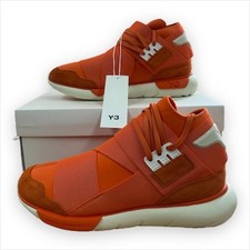 adidas Y-3 Qasa Orange High Trainers Size UK8.5 rrp£350 New w/ tags (HQ3734)