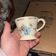 Vintage 'You Asked for Half a Cup of Tea' Novelty Cup. Liverpool Road Pottery