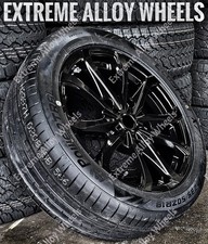 16" Black Opus Alloy Wheels Vauxhall Vivaro 2014 - 2019 + 235/65/16 Road Tyres