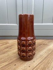 1970’s Sadler Pottery Brown Vase Mid Century Vintage Retro