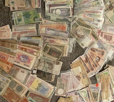 LOT OF 25 BANKNOTES WORLDWIDE - CIR & UNC -NO DUPLICATES!