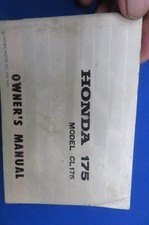 Honda CL175 Owner's Manual