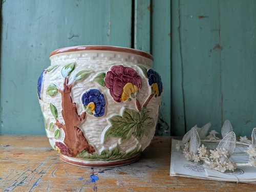 Vintage plant pot - vintage,
