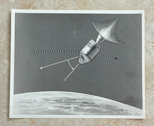 Vintage NASA Apollo Command and Service Module Artist Concept Photo