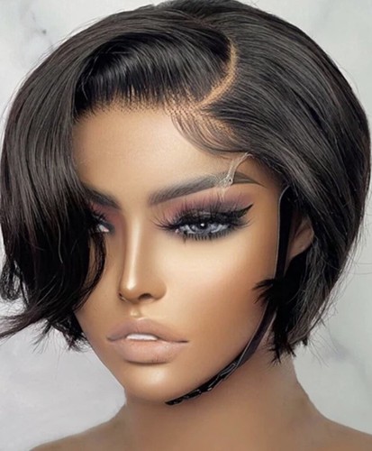 Short bob pixie cut wig - short,
