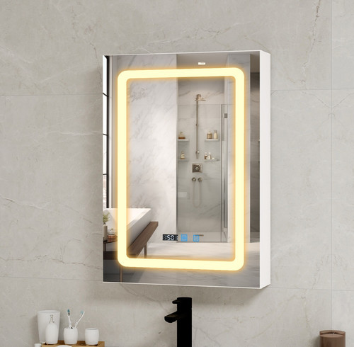 Led bathroom mirror - led, cabinet