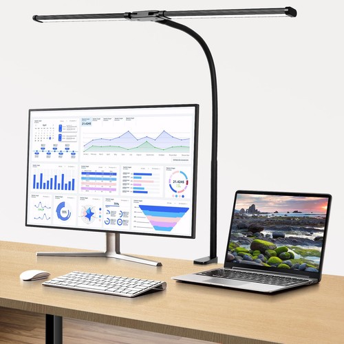 Desk lamp with - , clamp