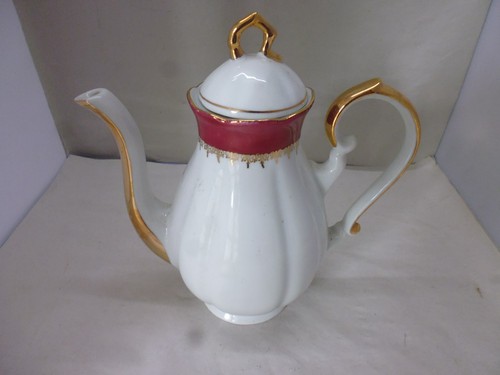 Vintage red white bone - red,
