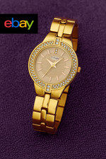 Titan Women’s Analog Quartz Watch – Red Dial with Rose Gold Stainless Steel Stra