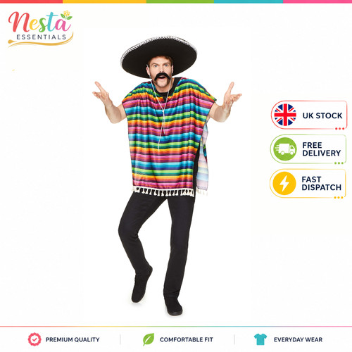 Traditional mexican poncho - mexican,