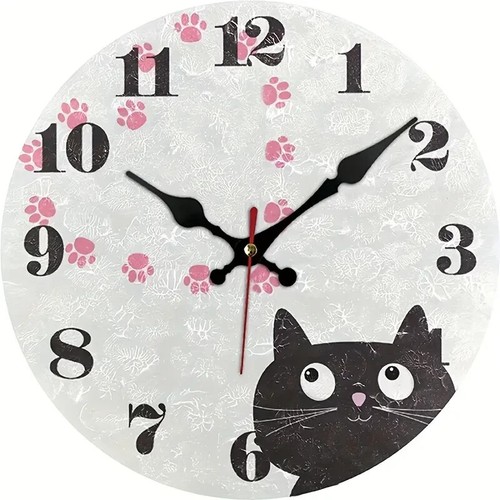 Delightful wooden wall clock - wooden,