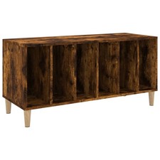 Record Cabinet Player Stand Sideboard Smoked Oak Engineered Wood vidaXL