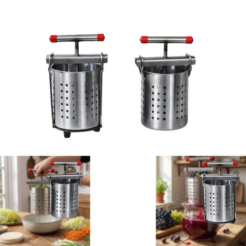 Manual press barrel vegetable - press,