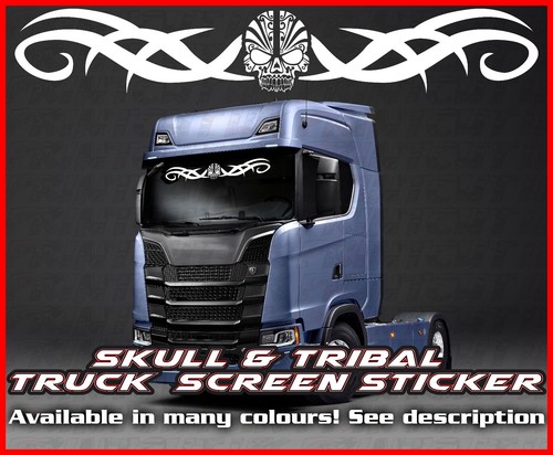 Skull tribal lorry truck - skull,