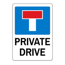 Private Drive METAL SIGN No