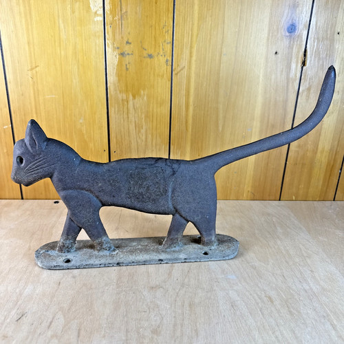 Antique vintage cast - iron, cat