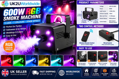 600w rgb smoke - machine, led